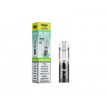 DOJO BLAST 2000 Go Transparent Pod & Refill (Powered by Vaporesso) [Double Apple 20mg]