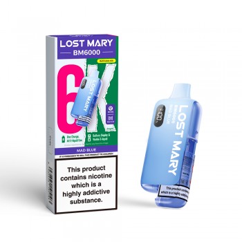 Lost Mary BM6000 Pre Filled Pod Kit [Mad Blue 20mg]