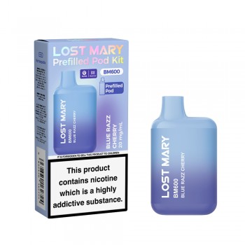 Lost Mary BM600 Pre Filled Pod Kit [Blue Razz Cherry 20mg]