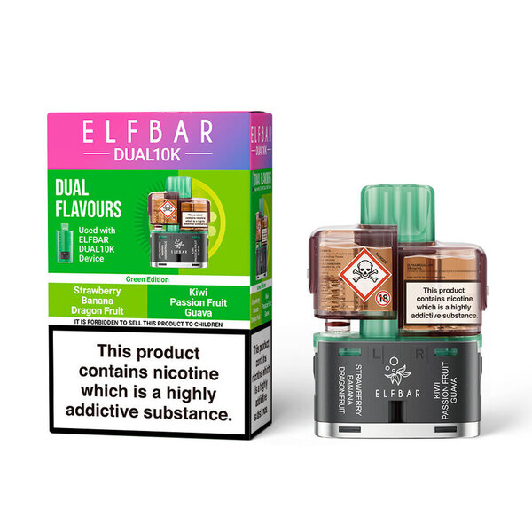 Elf Bar Dual 10K Pod & Refill [Green Edition 20mg]
