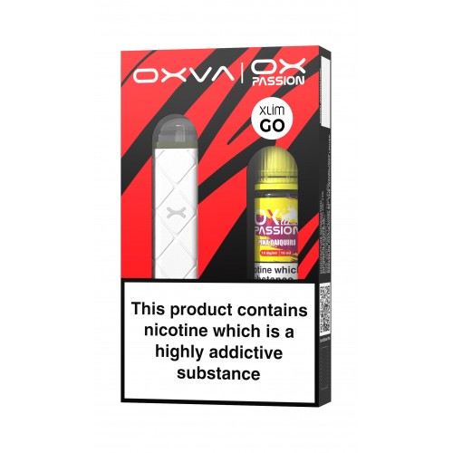 Oxva Xlim Go Pod Kit [White] and Ox Passion [Pina Daquiri 10mg]