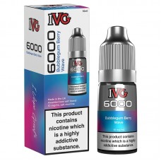 IVG 6000 - Nic Salt [Bubblegum Berry Wave 10mg]