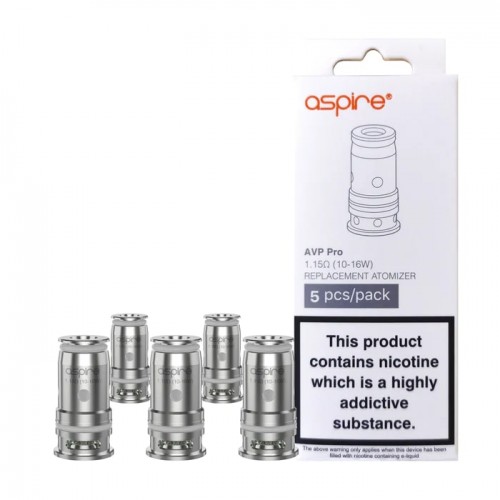Aspire AVP Pro Coils - 5 Pack [1.15ohm, Standard]